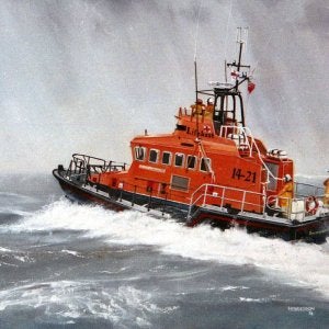 Sunderland Life Boat on a service