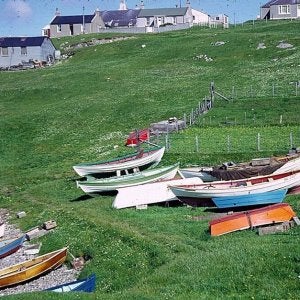 Hamnavoe on Burra Isle Shetland